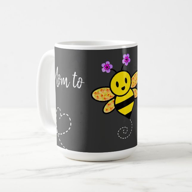 Mom to Bee  Coffee Mug (Front Left)