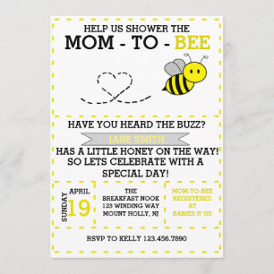 Mom-to-bee Invitation