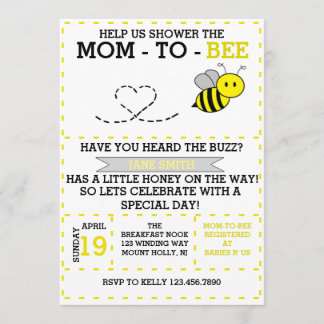Mom-to-bee Invitation