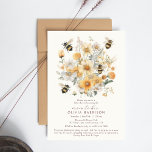 Mom To Bee Wildflower Floral Couples Baby Shower Invitation<br><div class="desc">Mom To Bee Wildflower Floral Couples Baby Shower Printable Instant Download Digital Invitation Invite Einvitation Evite features a modern watercolor design with yellow wildflowers and honey bees with your couples shower information in modern elegant calligraphy script typography. Available as a physical paper invitation to mail out to friends and family...</div>