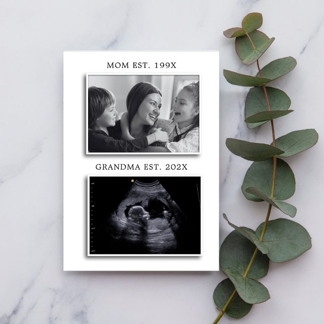 Mom to Grandma Est Pregnancy Announcement Sonogram (Creator Uploaded)