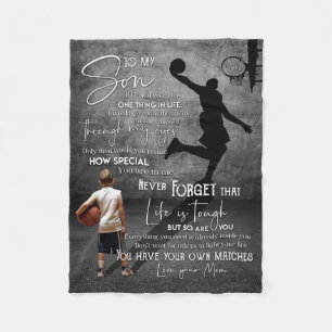 Mom  To My Son If I Could Fleece Blanket