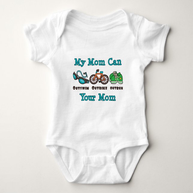 Mom Triathlon Infant Creeper (Front)