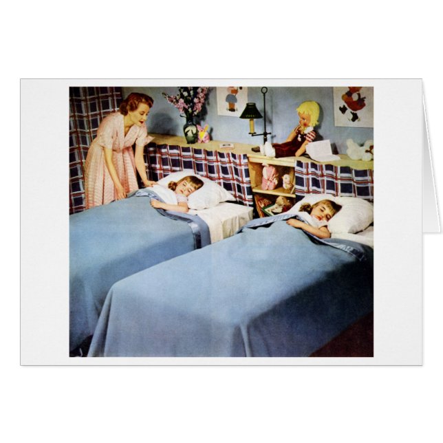 Mom Tucks in Twins (Front Horizontal)