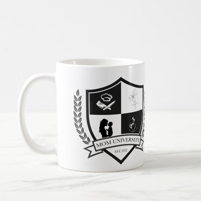 Mom University EST. 2022 Coffee Mug (Left)
