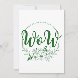 MOM upside down spells WOW! Holiday Card