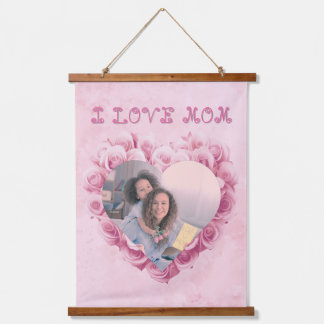 Mom valentine photo hanging tapestry