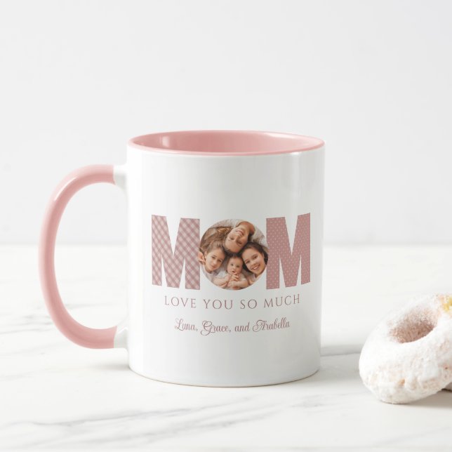 Mom Valentine's Day Photo Mug (With Donut)
