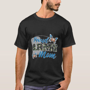 Mom Veteran'S Day American Flag Military Proud Arm T-Shirt