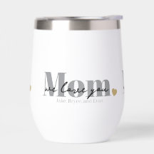 Mom We Love You Black Script