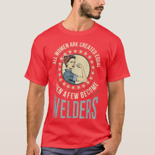 Mom Welding Welder Women Weld Job Vintage Wife Gra T-Shirt
