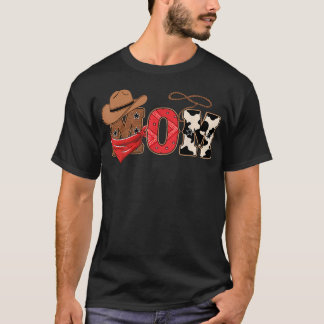 Mom Western Family Matching Birthday Cowboy T-Shirt