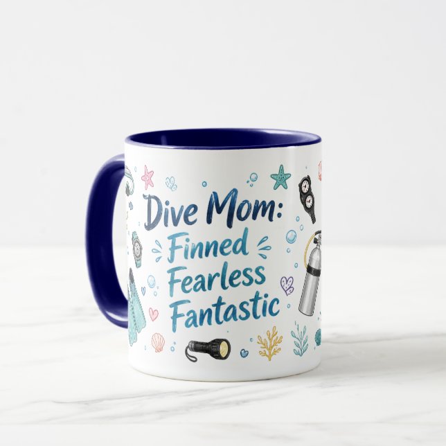 Mom Who Makes a Splash Mug (Front Left)