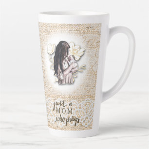 Mom Who Prays (matching journal available) Latte Mug
