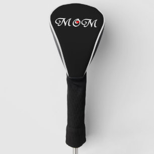 Mom with a Red Heart Golf Head Cover