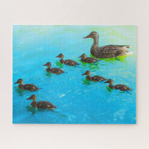 Mom with ducklings puzzle