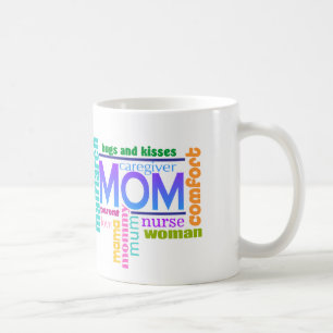 Mom Word Art Mug