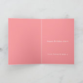 Mom Wow | Mother's Birthday Modern Pink Super Cute Card (Inside)