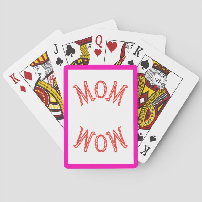 Mom Wow Playing Cards (Back)