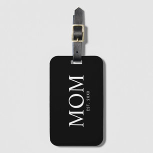 Mom Year Established Luggage Tag