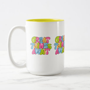 "Mom, You Are Her Wings" Two-Tone Mug – Beautiful