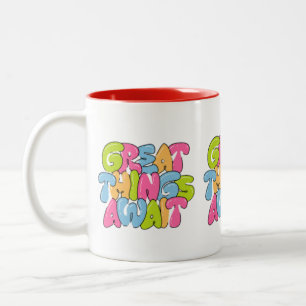 "Mom, You Are Her Wings" Two-Tone Mug – Beautiful