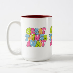 "Mom, You Are Her Wings" Two-Tone Mug – Beautiful 