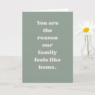 Mom You Are Home Family Love Heartfelt Card