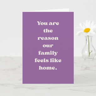 Mom You Are Home Family Love Heartfelt Card