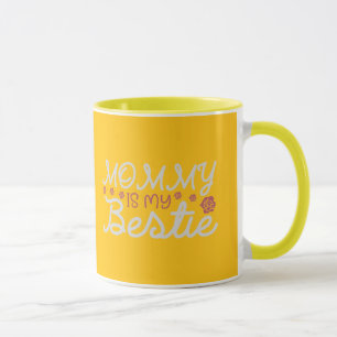Mom You Light Up My Life Mommy Is My Bestie Orange Mug