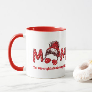 Mom You were Right About Everything Mug