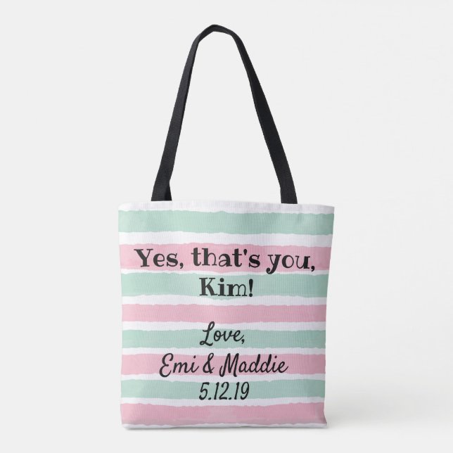 mom, you're the bomb tote bag (Back)