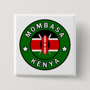 Mombasa Kenya 2 Inch Square Button