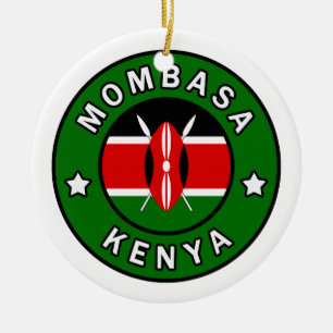 Mombasa Kenya Ceramic Ornament