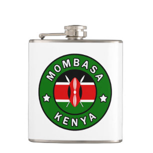 Mombasa Kenya Hip Flask