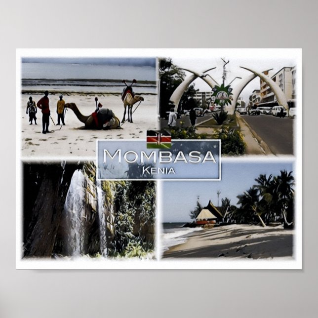 Mombasa - Kenya - Mosaic - Poster (Front)