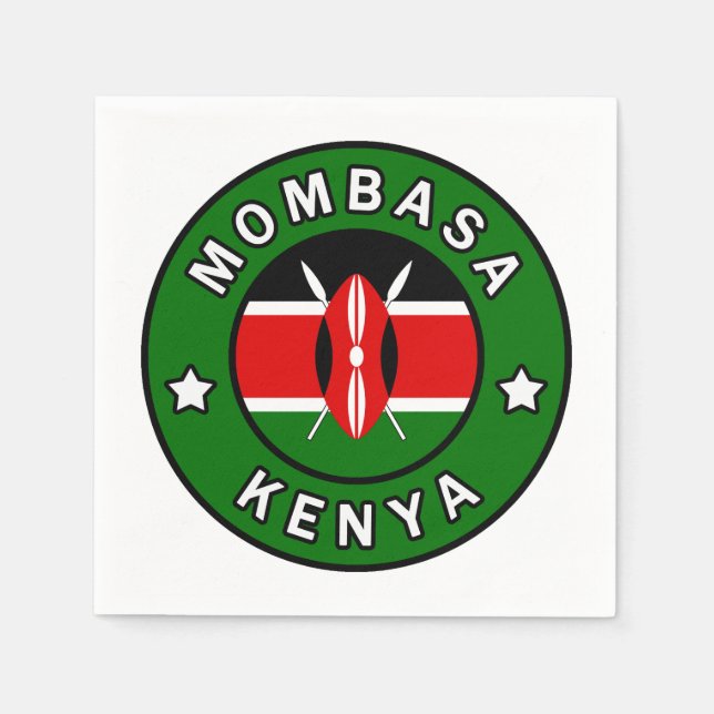 Mombasa Kenya Napkin (Front)