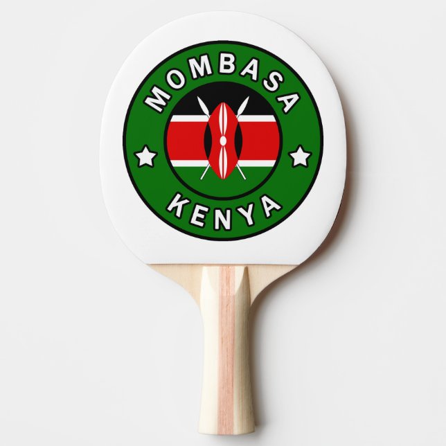 Mombasa Kenya Ping Pong Paddle (Front)