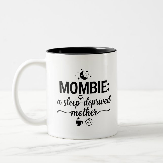 Mombie Morning Fuel 2-Tone Mug (Left)