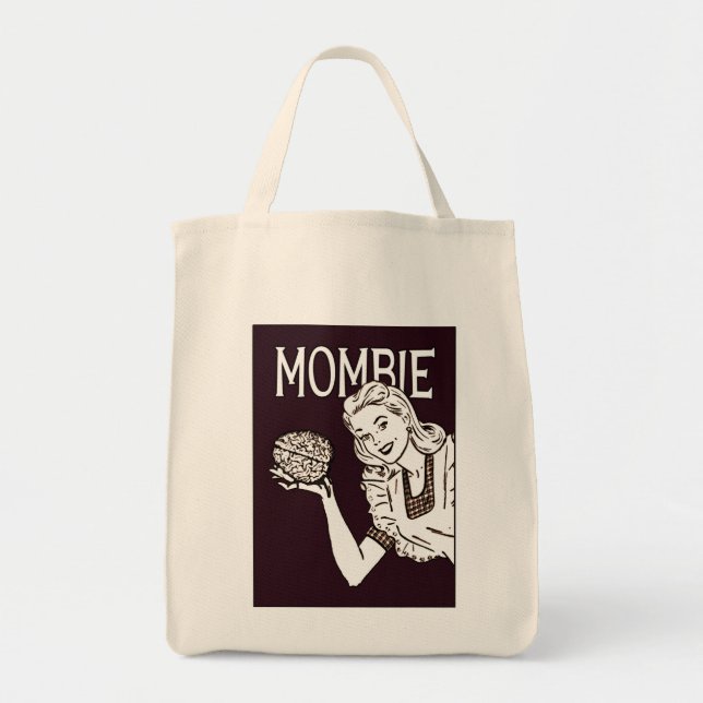 Mombie Retro Zombie Tote Bag (Front)