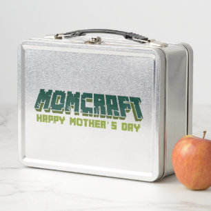 Momcraft Happy Mother Day Funny Gamer Mom Metal Lunch Box