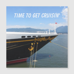Moment de partir sur un navire de croisière Magnet