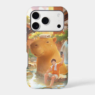 Moment de source chaude : Art de selfie de capybar