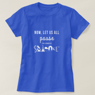 Moment de T-shirt de bleu de la Science