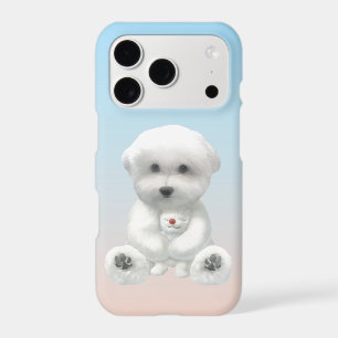 Moment Douillet : Bichon Sourire Enlaçant un Mini