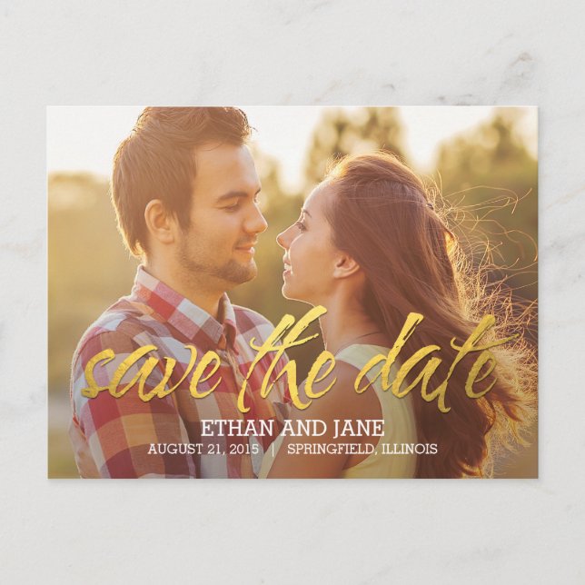 Moment lumineux Enregistrer la date Carte postale (Devant)