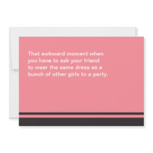 Moment maladroit vous serez ma carte de demoiselle