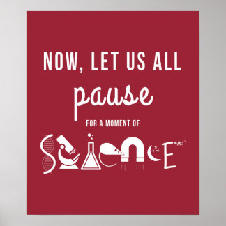 Moment of Science Poster rouge