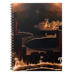 "Moments After" - mysterious cryptic art. Notebook