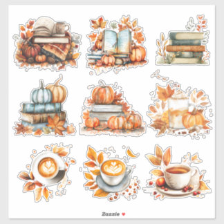 Moments d'automne cosy - Sticker d'automne lunaire